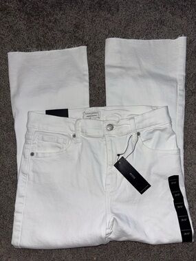 Banana Republic White Cropped Bootcut Jeans - Petite Brand New